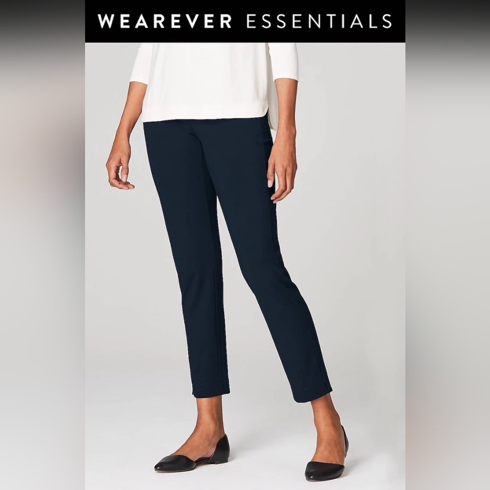 J. Jill Wearever Forward-seam Slim Ankle Pants